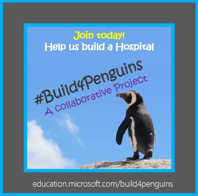 BevLadd's tweet photo. Get your Ss collaborating w @SANCCOB in this @SkypeClassroom project! #Build4Penguins for Earth Day! https://t.co/7D6jxO06hL #MIEExpert https://t.co/bRa4WDOUFr