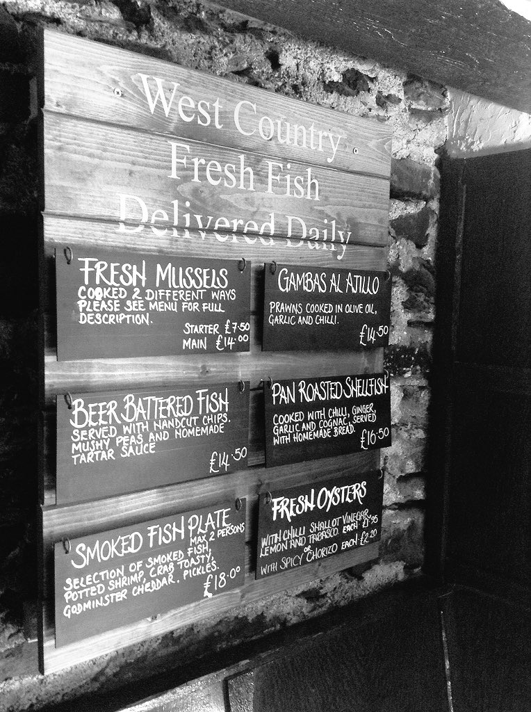 Chefs working hard to get ready for the weekend. #fish #devon #exmoor  #pubfood #restaurant with love too <a href="/JuliasWalks/">Julia's Walks</a> <a href="/ChefTomKerridge/">Tom Kerridge</a>