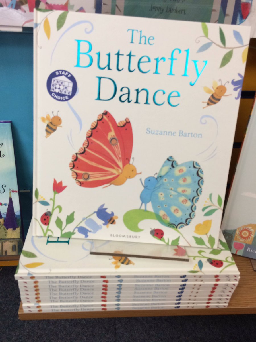 KidsBloomsbury's tweet photo. Stacks of #ButterflyDance by @suzannebarton0 for sale at @BookHouseOxford #IllustratedWindow https://t.co/a1fIx1QM4C