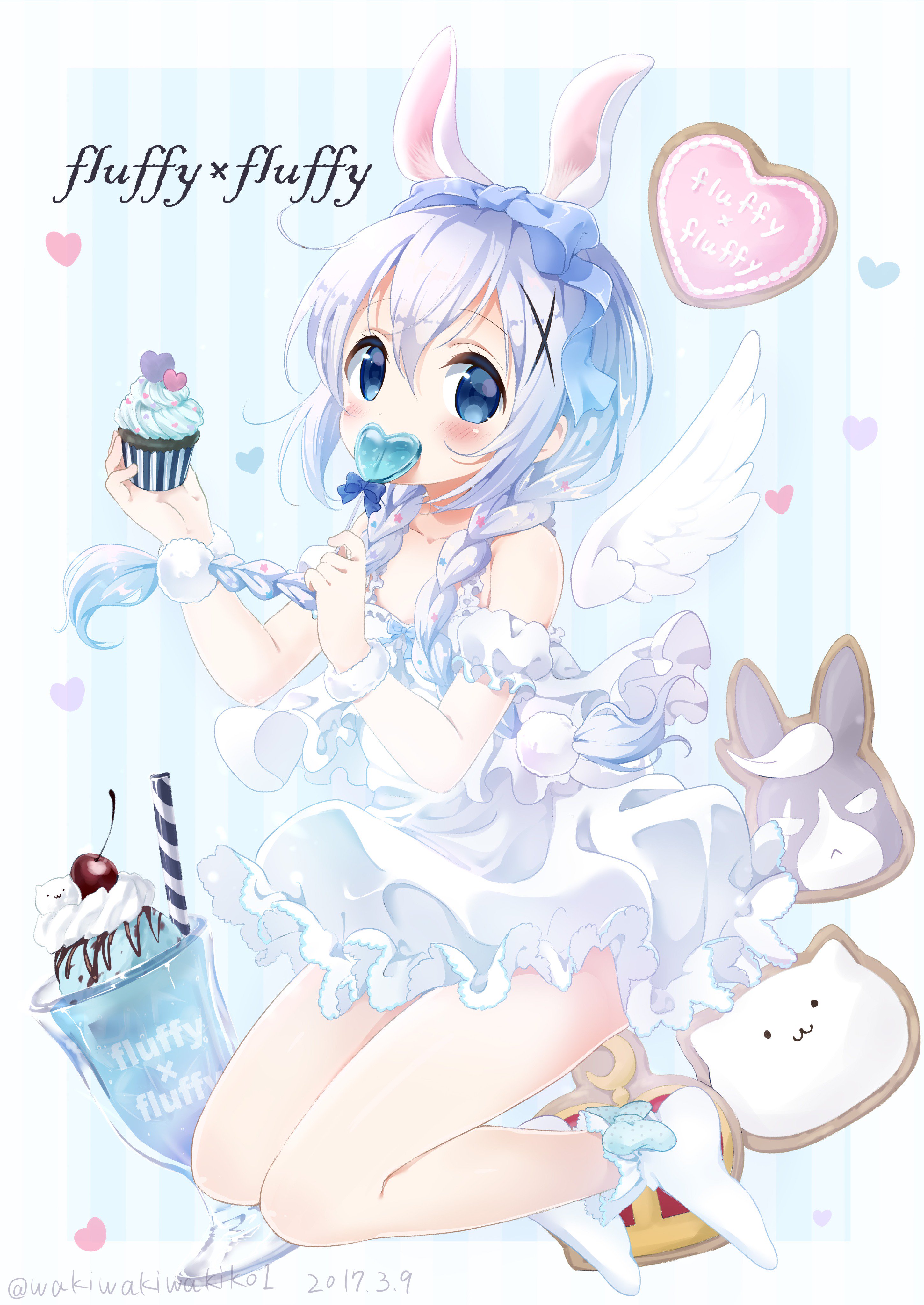 تويتر わき على تويتر チノちゃん天使 ということで４月２日に出す予定のスマホケース用イラストです 人 ごちうさ T Co 45bmhka00e