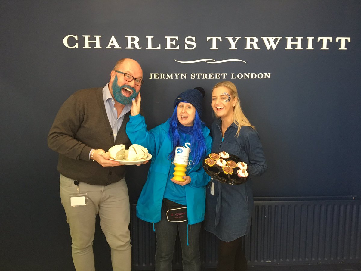 Brettny's tweet photo. Raising money for @willenhospice today at @ctshirts with #Glitterbeards and a #bakesale #charity #fundraising #willen https://t.co/O2jZD9A1C6