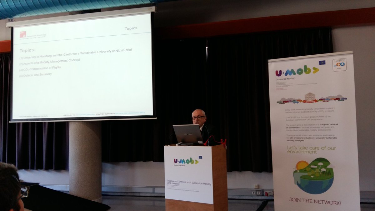 Umob_LIFE's tweet photo. Hilmar Westholm from Centre for a Sustainable University in @unihh talking about the need of changing the transportation mode #mobilityBCN https://t.co/Rh6AFPCUVe