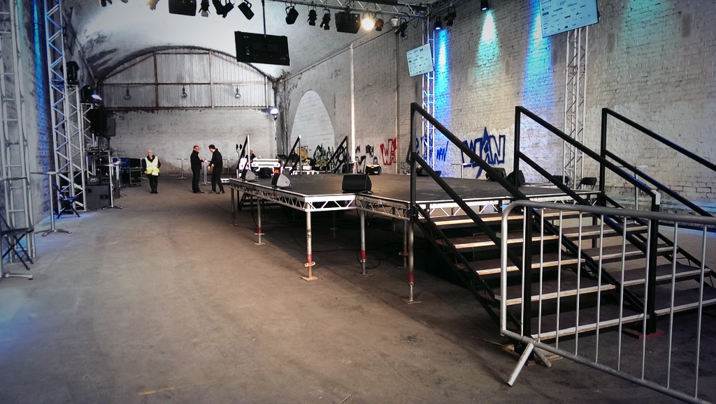 CityLifeManc's tweet image. The stage is set for the #MIF2017 launch...