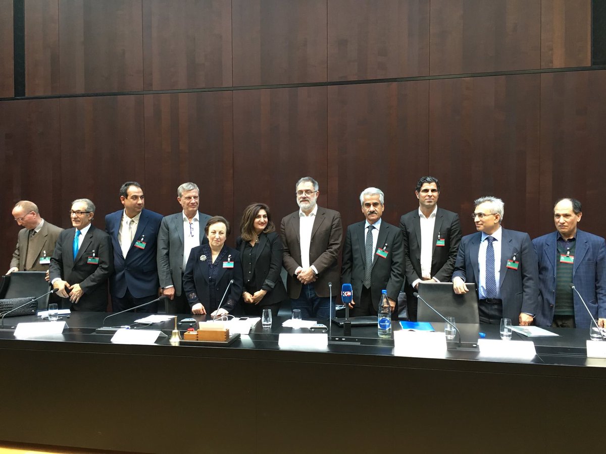 PDKIenglish's tweet photo. #PDKI leader Mustafa Hijri together with represenatives of non-Persian nations held a conference in the Swiss parliament. #Twitterkurds https://t.co/nrqqyk81OE