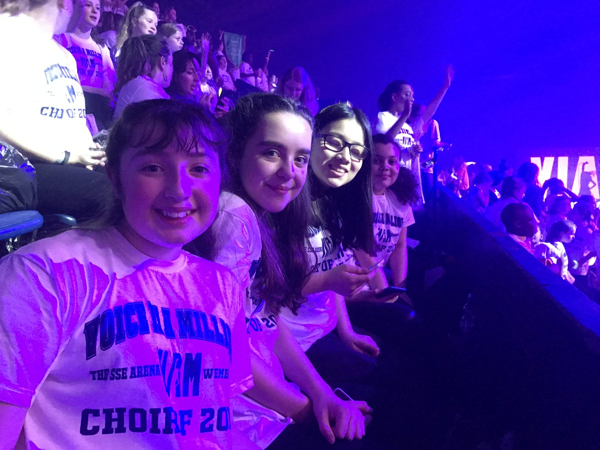 StmarthasM's tweet photo. First, Second and Third form all had a wonderful time singing in the Voice In A Million Concert at Wembley Arena last night 👩‍🎤 https://t.co/io2i13BE9T