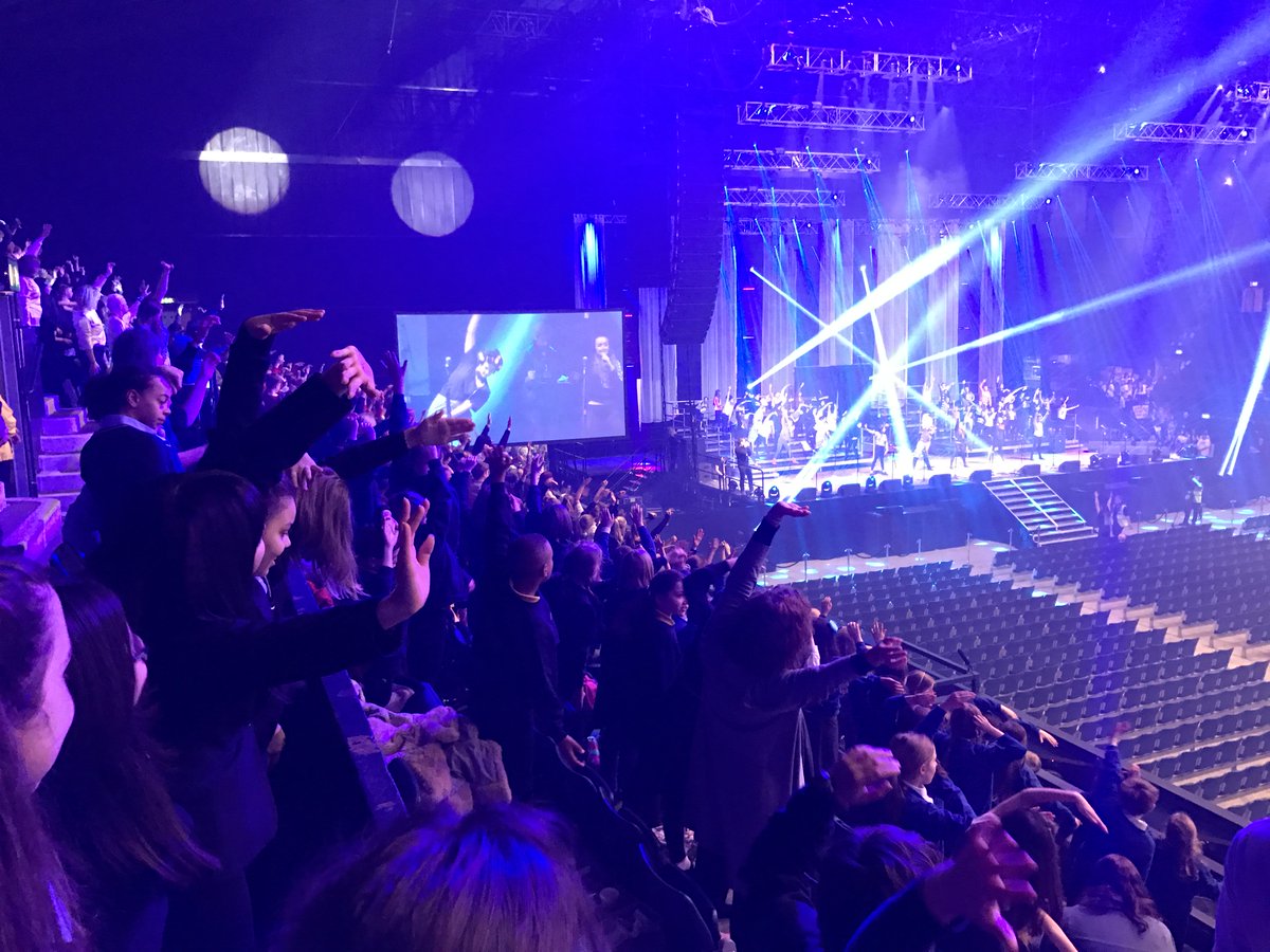 StmarthasM's tweet photo. First, Second and Third form all had a wonderful time singing in the Voice In A Million Concert at Wembley Arena last night 👩‍🎤 https://t.co/io2i13BE9T