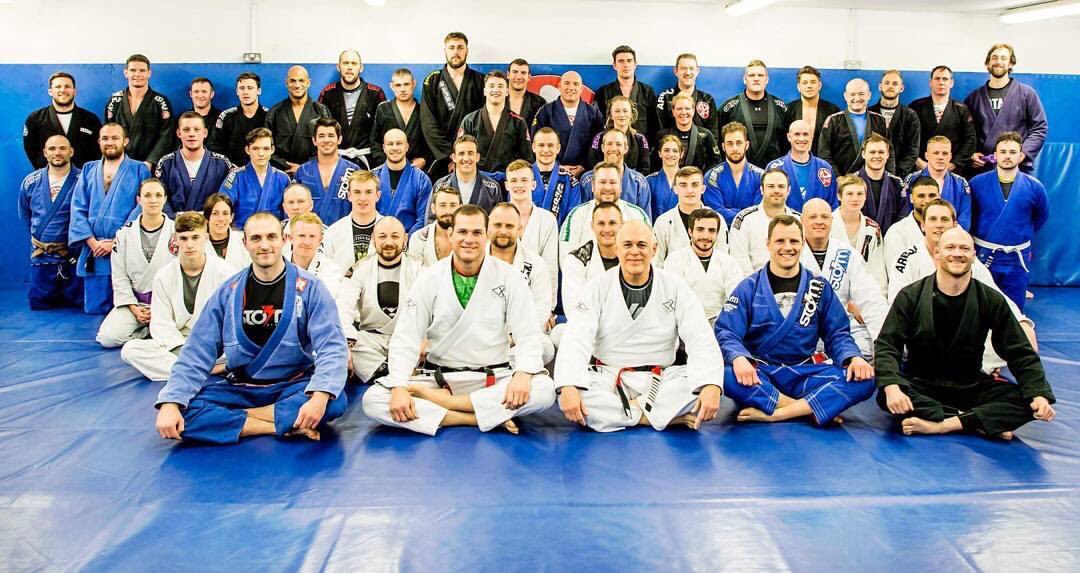 deanmorris8's tweet photo. Brilliant seminar earlier this week! Was a pleasure to meet @rogergracie  and Mauricio Gomes https://t.co/UYrqgUhEhV