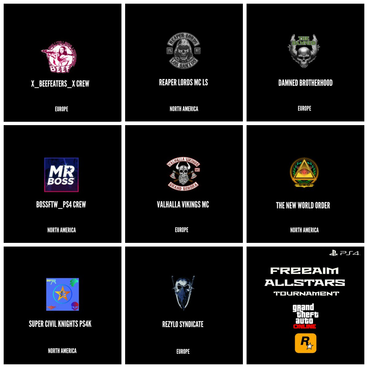 STUSHGG's tweet photo. The final 8 Teams are here! This will be the most epic tournament so far! Good luck to everyone taking part! #GTAOnline https://t.co/DjMuFLizio