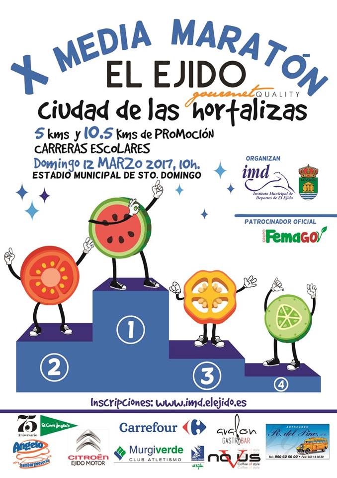 Últimas horas para formalizar inscripciones en la #MediaMaratón de #ElEjido. #Carreraspopulares deporteselejido.com/atletismo/0903…