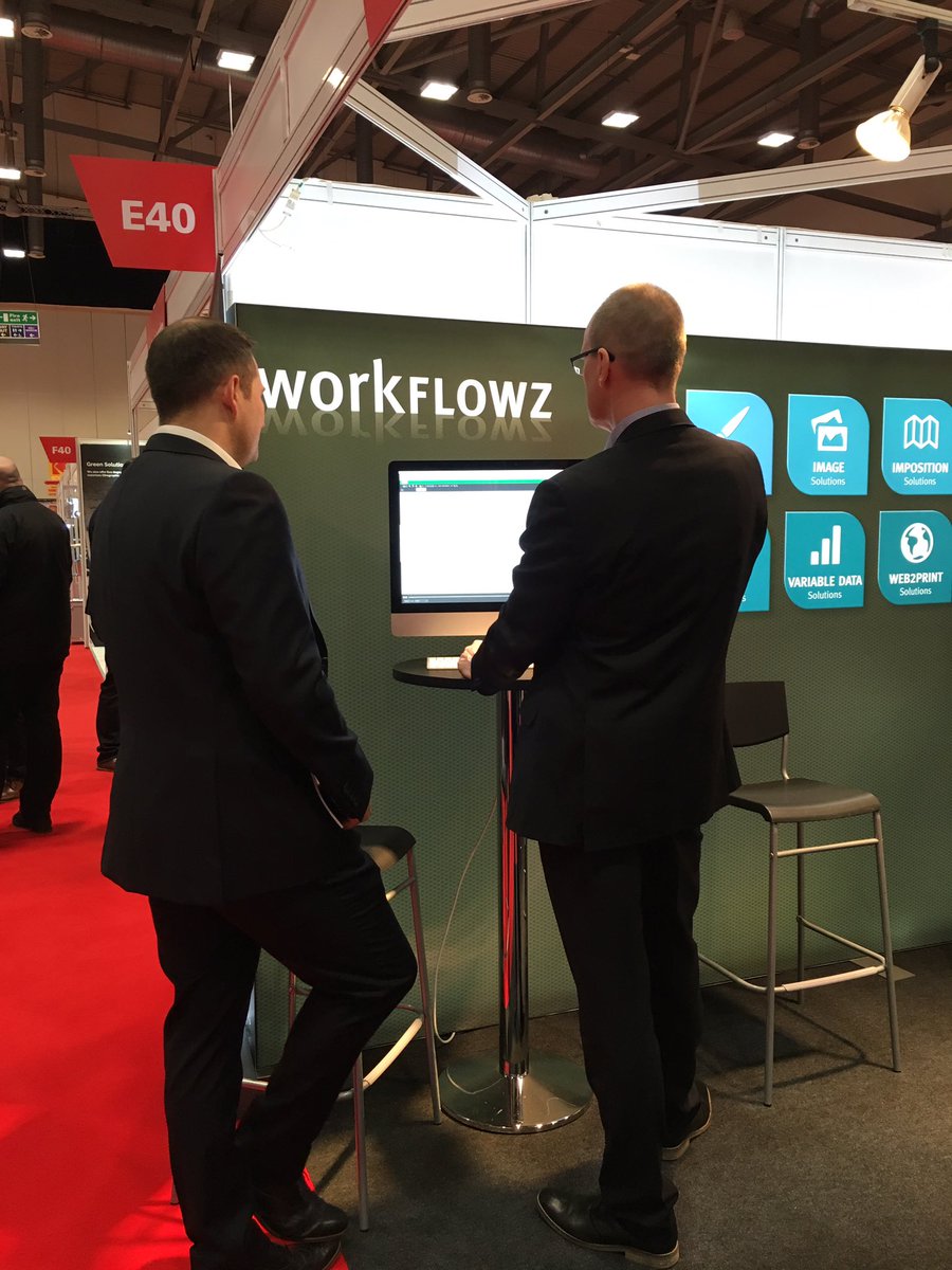 workflowz's tweet photo. Multiple @CHILI_publish demos on stand right now... Alan and Bram engaging audiences. Contact @workflowz or @Workflowz_AU for a demo #PWL https://t.co/9nGvcat4m5
