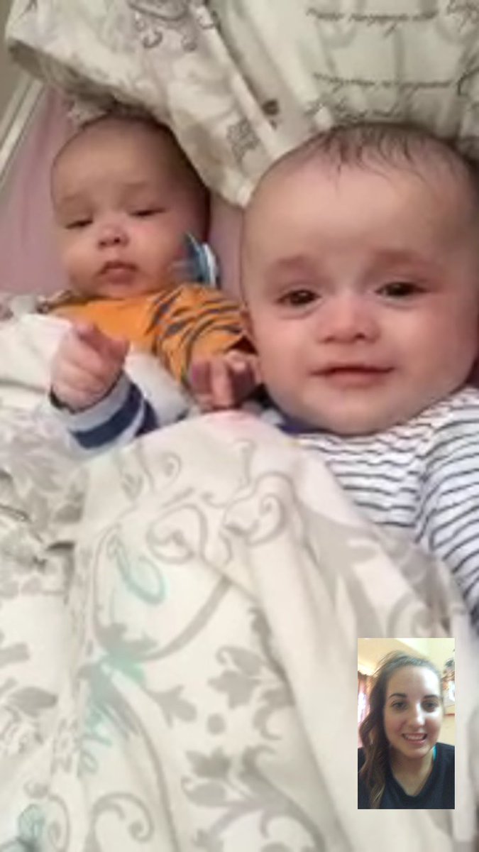 Face time with these cuties always makes me happy #longdistance #cantwaittomeetthem <a href="/lizziegrace1/">bambii</a>