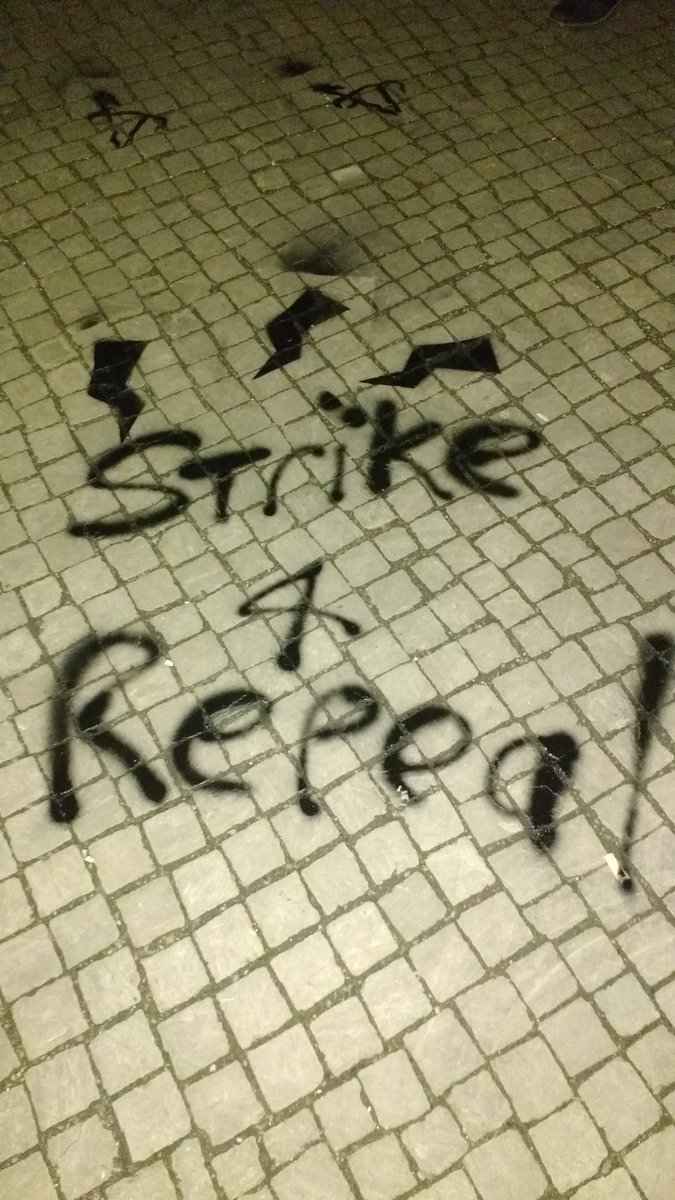 ProChoiceBerlin's tweet photo. Women's day really left a mark on Berlin #Strike4Repeal #Strike4Choice #solidarity #8m https://t.co/ci0eBVC9qt