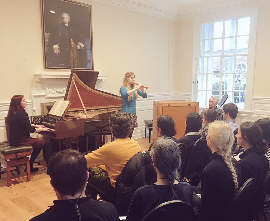 RCMLondon's tweet photo. We welcomed back Walter van Hauwe to work with our #HistoricalPerformance musicians in two insightful masterclasses yesterday #RCMRecorders https://t.co/7JP3sduDWW