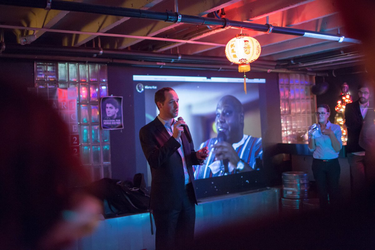 Maina_Kiai's tweet photo. Fantastic farewell party last night, organized by @HRHFoundation, @forum_asia, 
@swiss_un, @CIVICUSalliance &amp; others. Thx for a great 6 yrs! https://t.co/6znocI2mic
