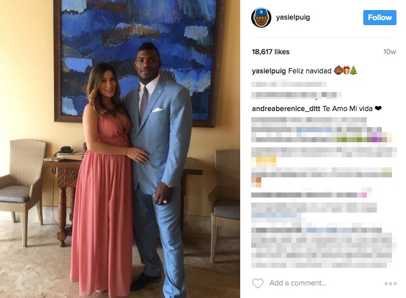 Player Wives on X: Yasiel Puig's Girlfriend Andrea de la Torre    / X