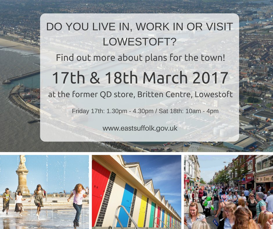 LowestoftRising's tweet image. Want to know more about the work of Lowestoft Rising? Come to the Lowestoft Information Event on 17 &amp;amp; 18 March: eastsuffolk.gov.uk/features/speci…
