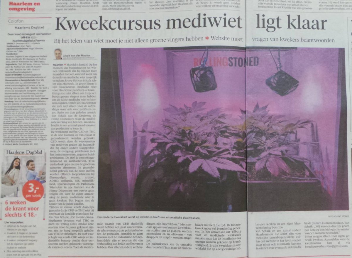 NolVanSchaik's tweet photo. #Cannabis #Mediwiet #Kweek #Cursus #Haarlem - U kunt zich nog aanmelden op: kweekcursushaarlem@gmail.com https://t.co/ter0OuP0qy