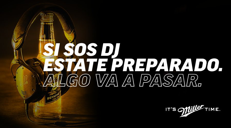 MGD_Argentina's tweet photo. En el Día del DJ tenés que estar listo. #HiddenMixes #ItsMillerTime https://t.co/5Tx7yRGlot
