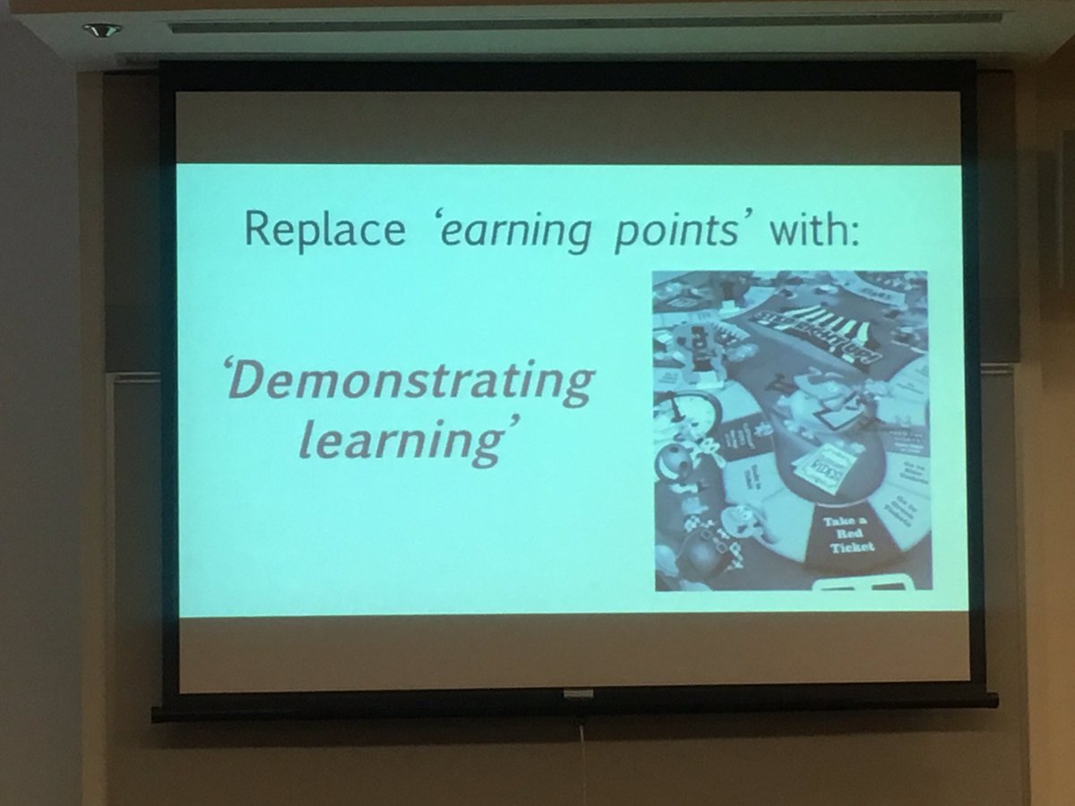 Jeff_Zoul's tweet photo. Let's replace "earning points" with "demonstrating learning" #engage109 via @garnet_hillman #lccrc https://t.co/AiSRHXvfIv