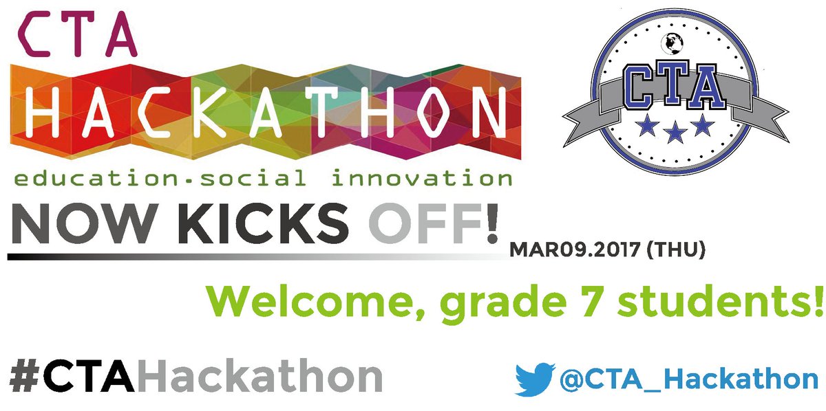 CTA_Hackathon's tweet photo. @CTA_Tweets @KFDSouza @CTAguidance 
#CTAHackathon now kicks off!
Please proceed to cafeteria upon arrival - Follow the signs. https://t.co/T7weUdA8UM