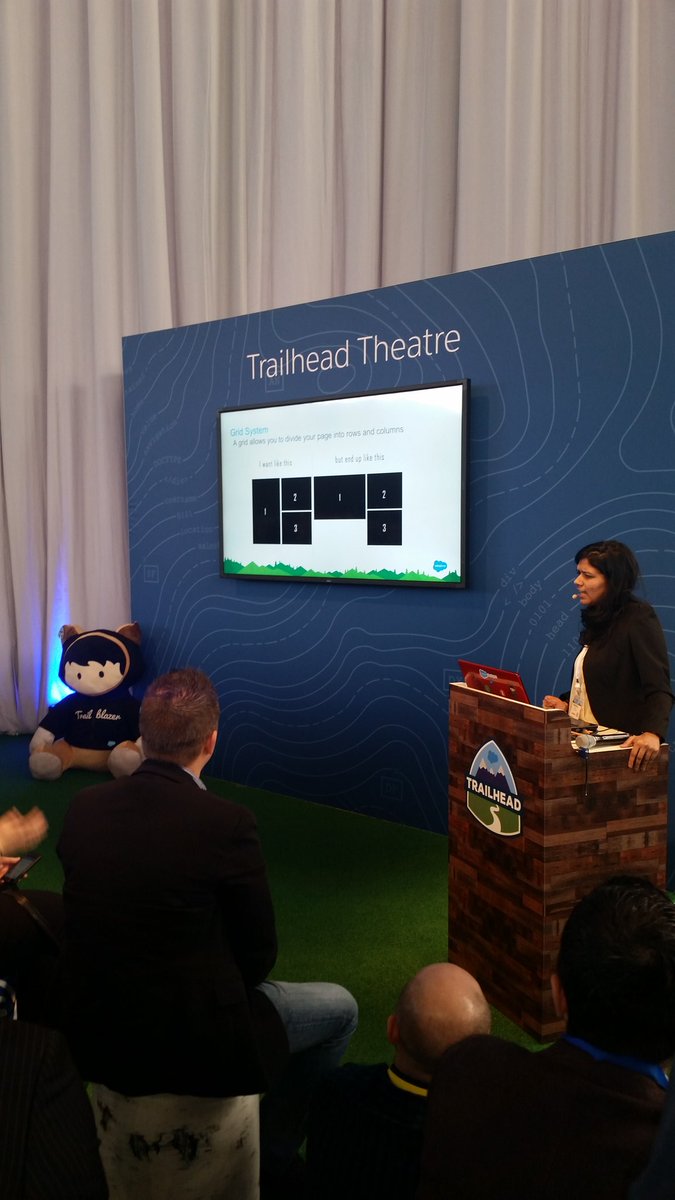 Getting started with Lightning Design System now @ trailhead theater with <a href="/RadhikaBansalSF/">Radhika Bansal</a>