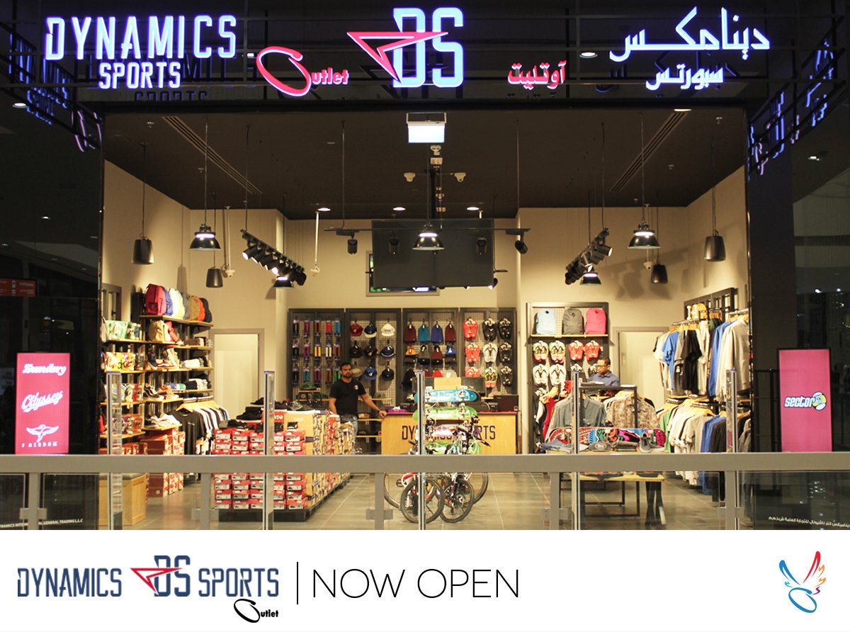 Superioridad emocionante fama Dubai Outlet Mall on Twitter: "Dynamics Sports Outlet is NOW OPEN at Dubai  Outlet Mall first floor. #DubaiOutletMall #Shopping #Dubai #mydubai  https://t.co/G8HxMlD99n" / Twitter