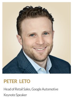 JoeGummTV's tweet photo. Day 3 of the #CBTConference and it's Peter Leto, Head of Retail Sales with @GoogleAuto taking the stage. https://t.co/LtLU7P9Ij7 #auto https://t.co/JMQtHKDv9y