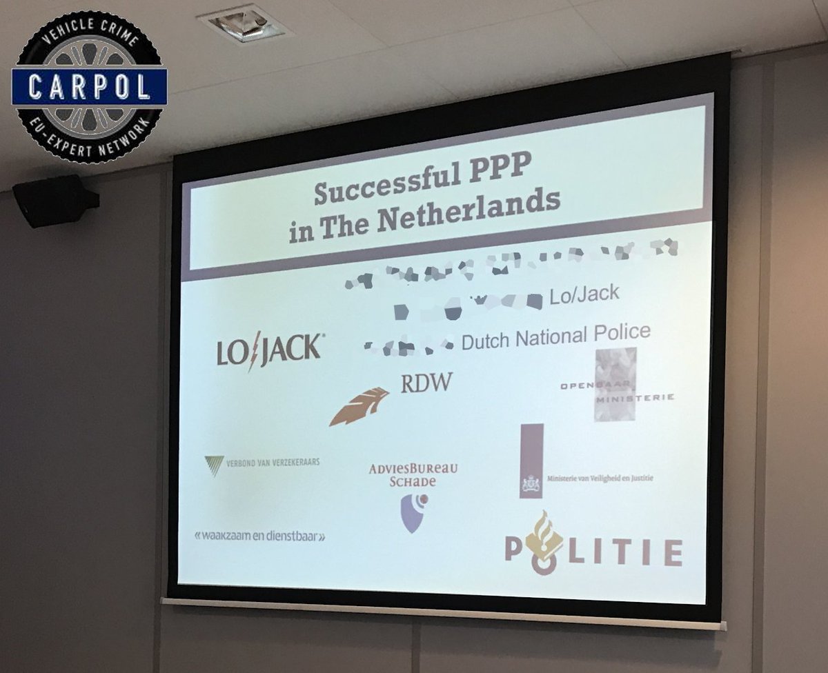 LoJackBenelux's tweet photo. LoJack Benelux presenteert over successen van publiek-private samenwerking op bijeenkomst van Carpol. https://t.co/GBc1kKLN2w https://t.co/s2STQFu8lh