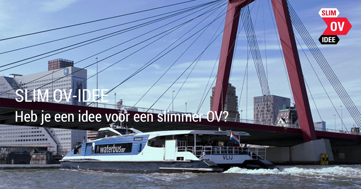 slimovidee's tweet photo. Heb jij een idee voor het OV? Upload jouw idee naar onze website en maak kans op de hoofdprijs van € 5.000! https://t.co/GeczS4vYRo https://t.co/9u1hlSa1LK