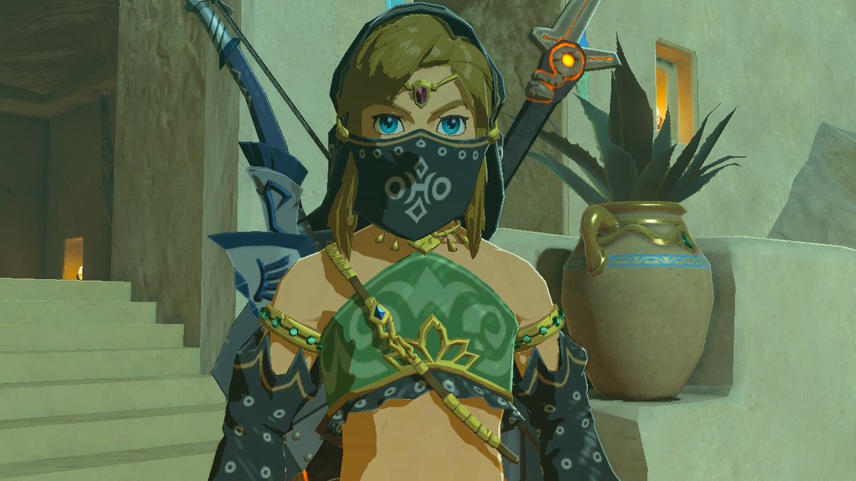 栗 ニンダイで死んだ En Twitter 女装服染めたー 黒いと喪服みたいでかっこいい ゼルダの伝説 Breathofthewild Nintendoswitch