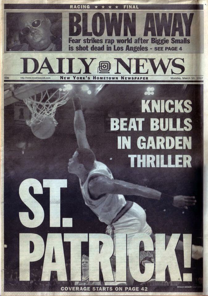 20 Years! #RIPBIG and one of the best regular season #Knicks wins of my lifetime!