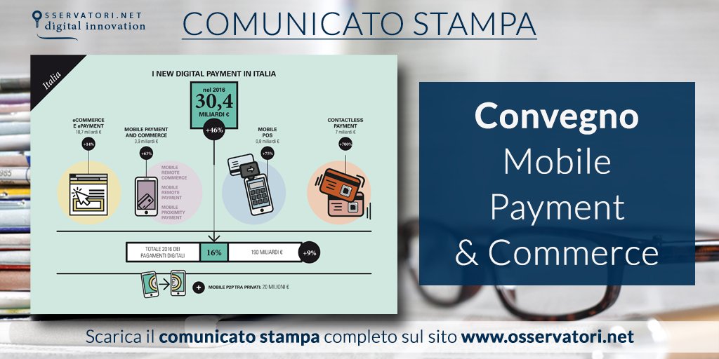 Osserv_Digital's tweet photo. E' online il comunicato stampa del convegno "Il #Mobile #Payment & #Commerce alla conquista del mondo". #OMPAY17 → https://t.co/N5mixESGto https://t.co/TWHuaNxJC4