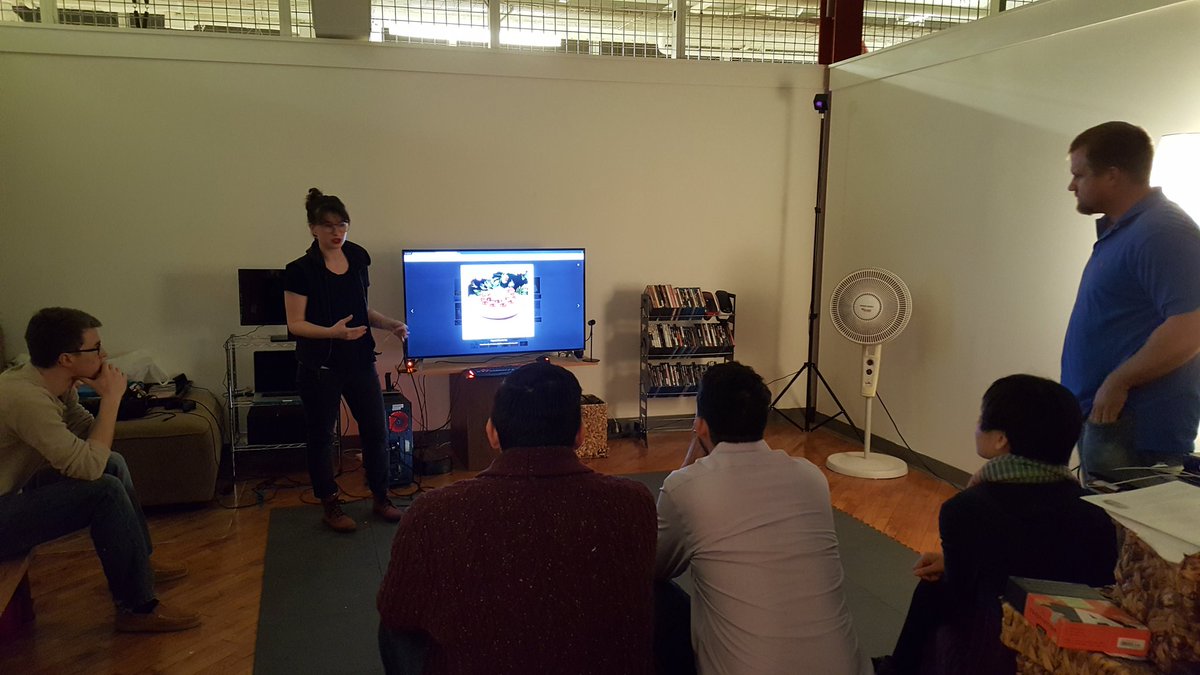 algorithmicist's tweet image. Great seeing everyone at the meetup last night!  Who knew jello could spark such lively #VR debate...