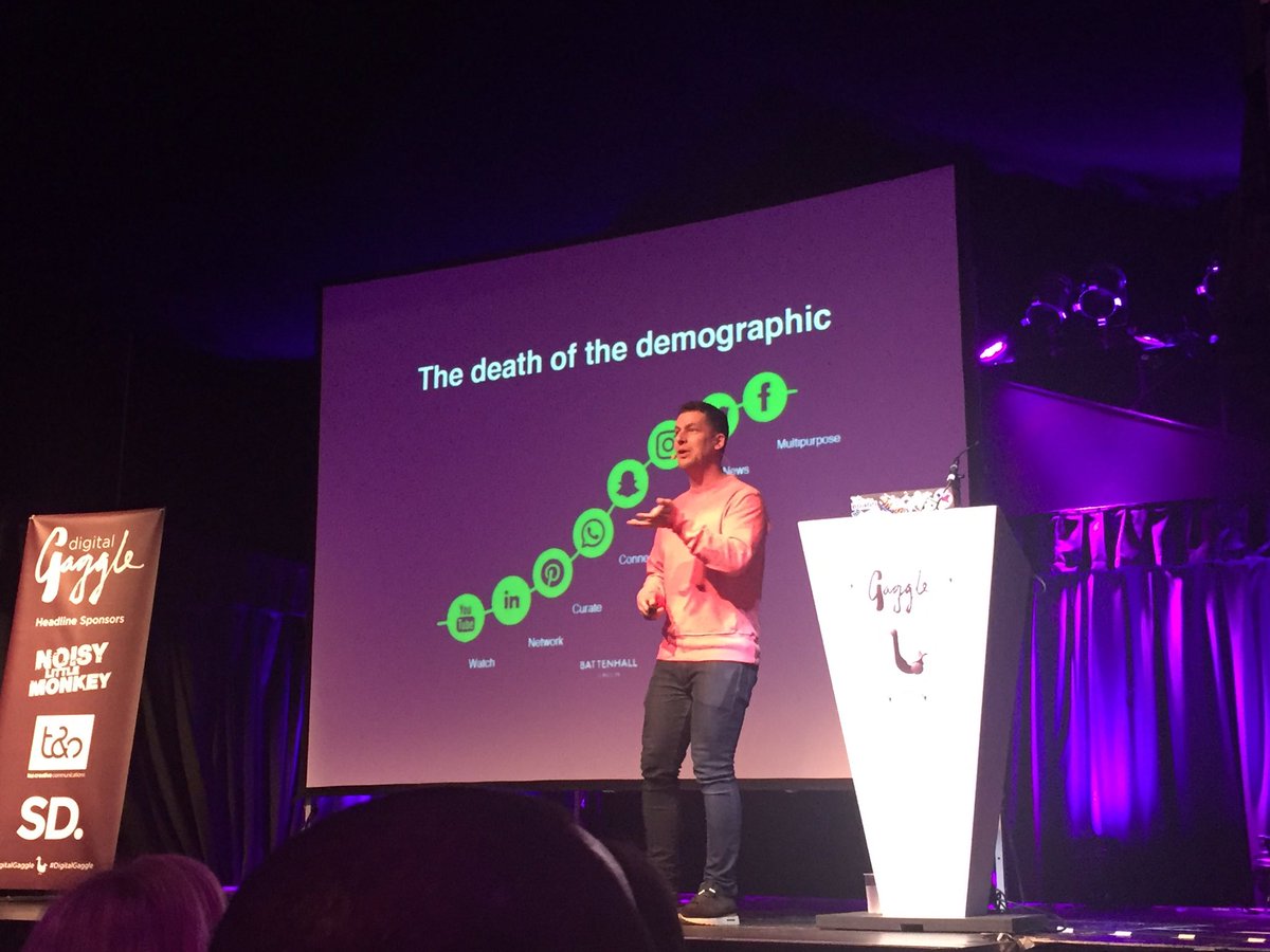 thegraphical's tweet photo. Another absolute belter of a talk from @drewb at #DigitalGaggle Twitter is Dead btw 👻 https://t.co/y7ShS2xSJU