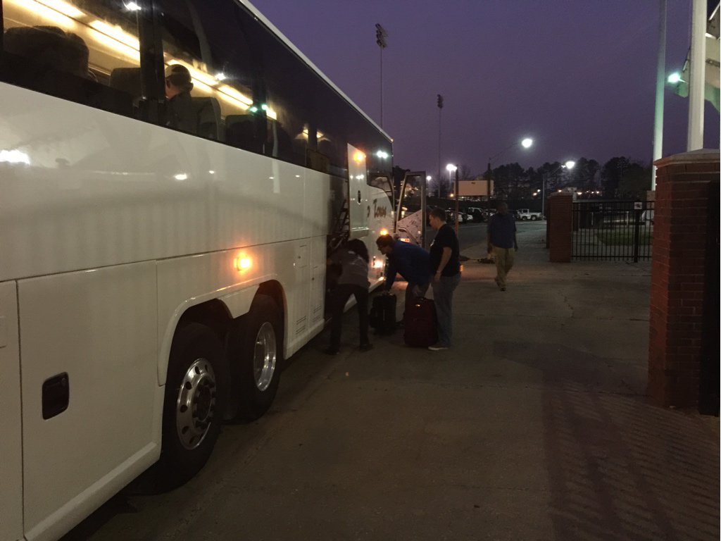 LATechBands's tweet photo. Hoop Troop and Cheer on the road to Birmingham! #GoDawgs #goTechsters @LATechHoops #WeAreLaTech https://t.co/Er6Sz2sRIj