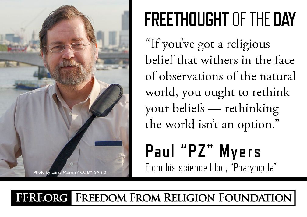 FFRF's tweet image. Freethought of the Day: buff.ly/2n79jPr