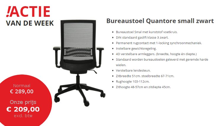 petdirect's tweet photo. ACTIE van de week bij @petdirect! Deze actie loopt nog maar 7 dagen, dus profiteer nu! #petdirect #actie #bureaustoel #Quantore https://t.co/3zzPUhN2P8