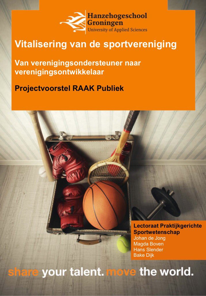 We zijn begonnen met de kick-off van RAAK-project 'vitalisering van de sportvereniging'. Inspirerende omgeving @healthiport. #RAAKvsv