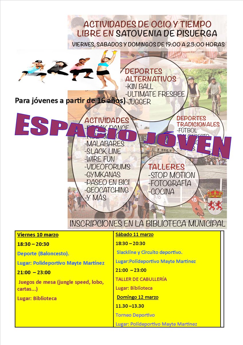 Retomamos las actividades en el Espacio Joven