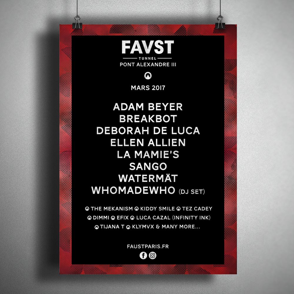 Hello March! 
<a href="/breakbot/">breakbot</a> <a href="/realAdamBeyer/">Adam Beyer</a> <a href="/deborahdeluca/">DEBORAH DE LUCA</a> <a href="/ellenallien/">Ellen Allien BPitch</a> <a href="/watermatmusic/">Watermät</a> <a href="/whomadewho/">WhoMadeWho</a> <a href="/The_Mekanism/">The Mekanism</a> <a href="/KLYMVX/">KLYMVX</a>