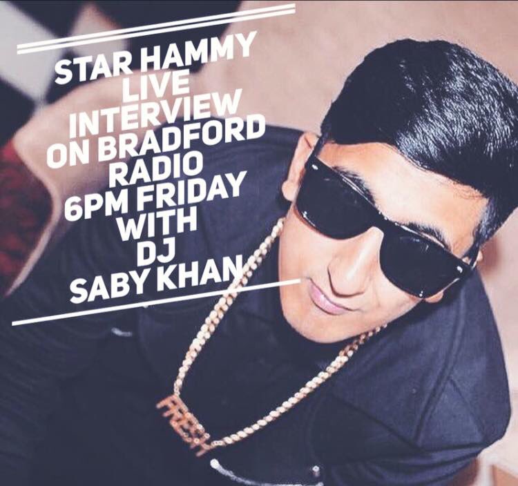 StarHammy1's tweet photo. Tomorrow i will be LIVE on BRADFORD RADIO INTERVIEW with DJ SABY KHAN EXCLUSIVE talking about my Music.6PM LIVE FRIDAY https://t.co/DERIPH39P2
