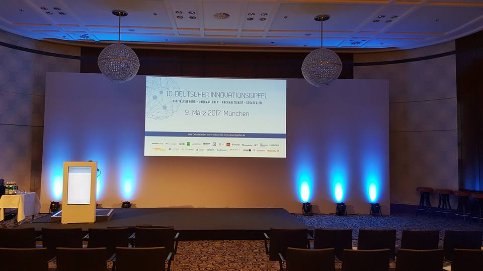 Auftritt und Vorstellung "Alptracker" am 10. Deutschen Innovationsgipfel in München