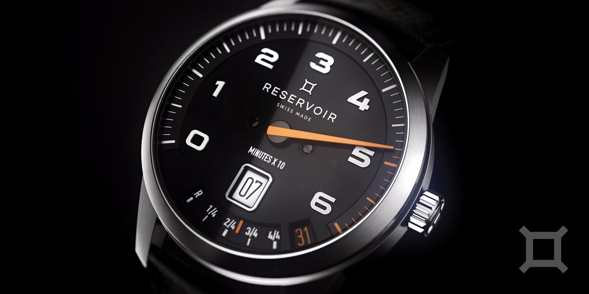 <a href="/ReservoirWatch/">RESERVOIR Watch</a> Timepieces take on the ultra-functional style of instrument meters, creating a radical way to read time. #RESERVOIRWatch