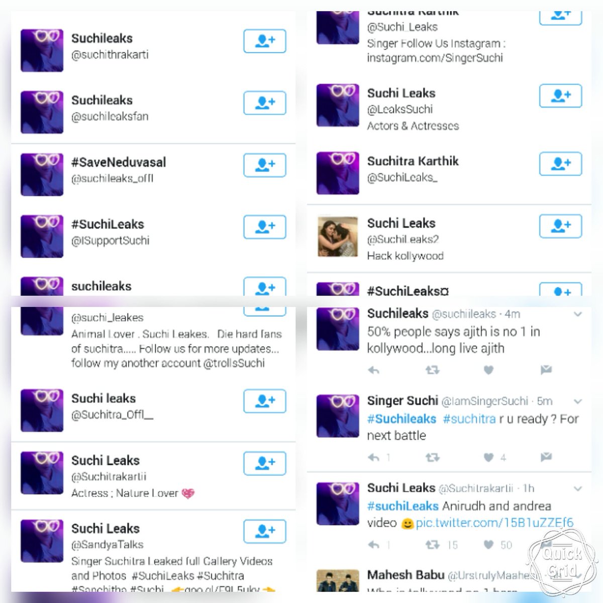 manohararul's tweet photo. So much fake ids and stupids... Wow! #suchileaks #suchi #attentionlovers #stupids #fakeidsofsuchi https://t.co/gdnUeBTKKg