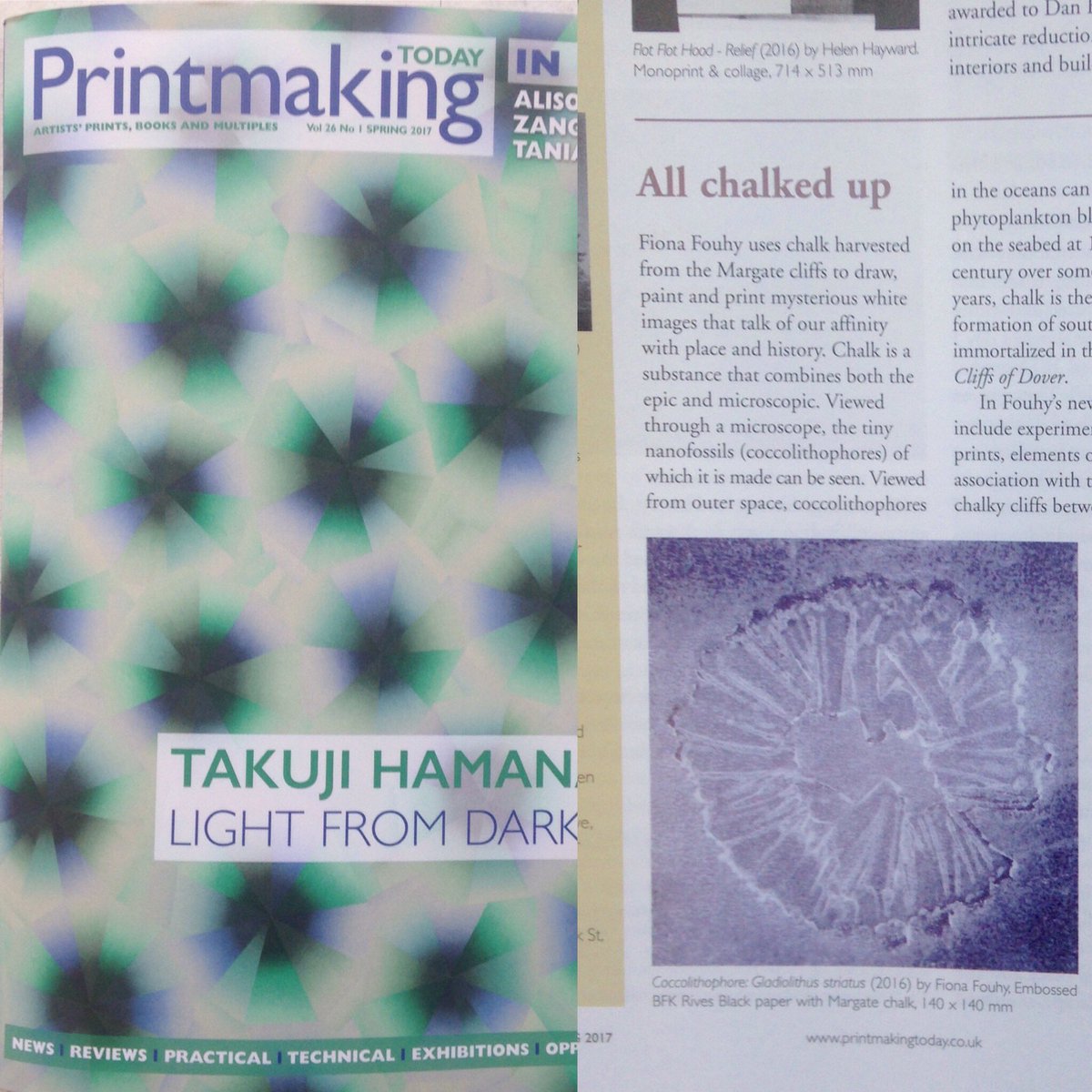 #printmakingtoday have published an article about my recent body of #chalk work on display <a href="/LSGMargate/">LombardStreetGallery</a>