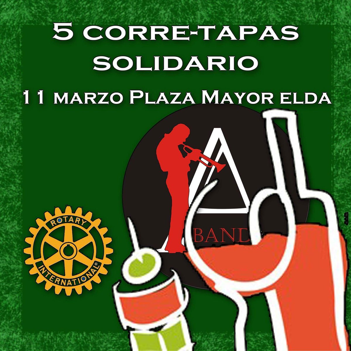 #5corretapas #solidario #rotaryElda #plazamayorelda #momentosacustic
