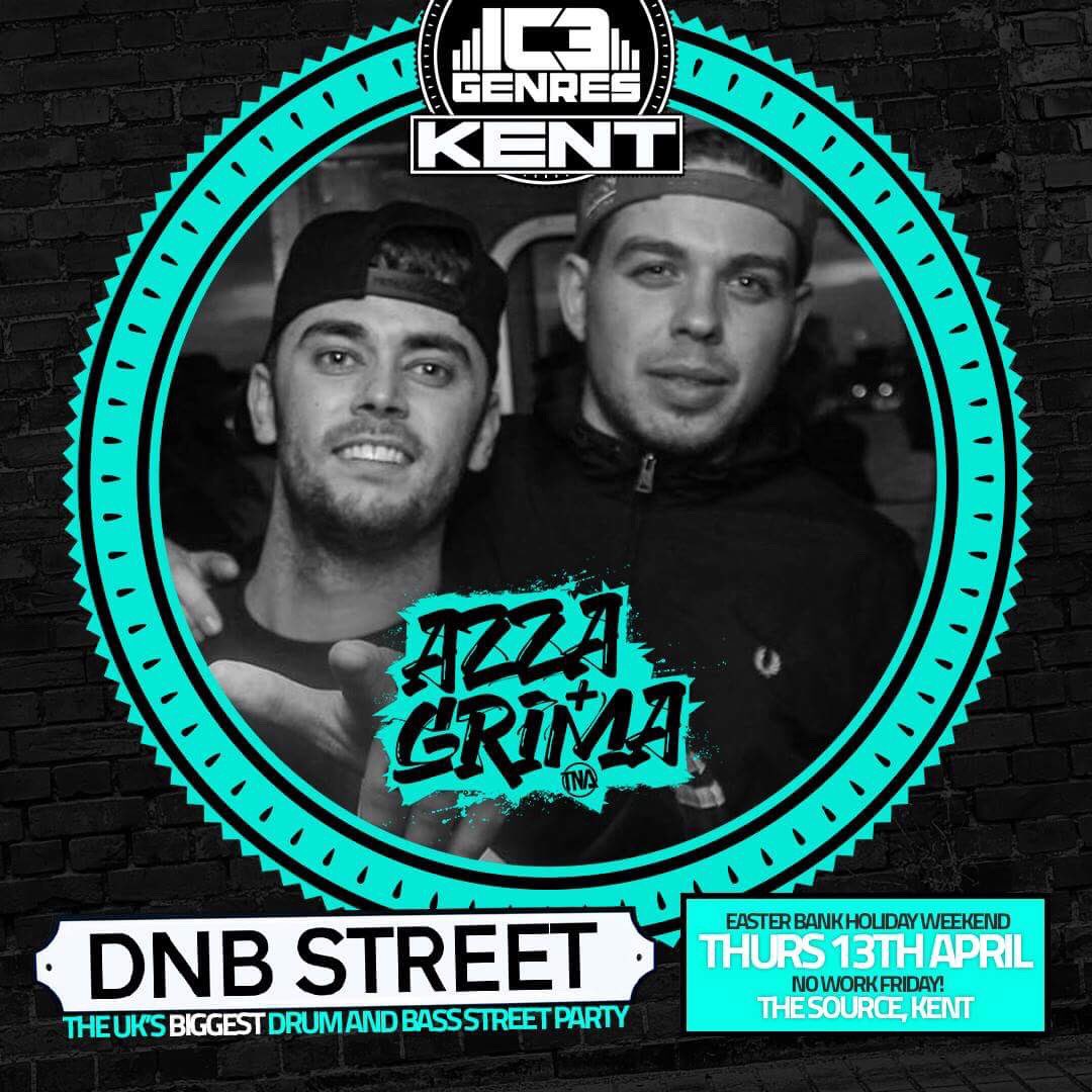 dnb_street's tweet photo. CATCH #AZZA &amp; #GRIMA LIVE @ #DNBSTREET 13TH APRIL AT THE #SOURCE MAIDSTONE, KENT !! GRAB YA TICKETS https://t.co/e9VjXcr1jc https://t.co/rirYIXMMGo