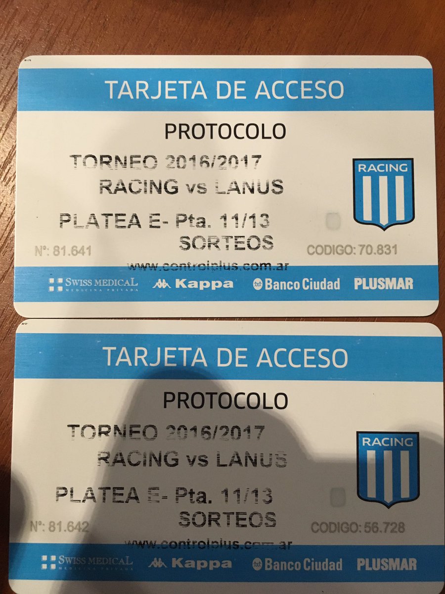 #Racing ATENCION Sorteo dos plateas para el partido ante #Lanus! Dale RT, SEGUIME y estas participando!