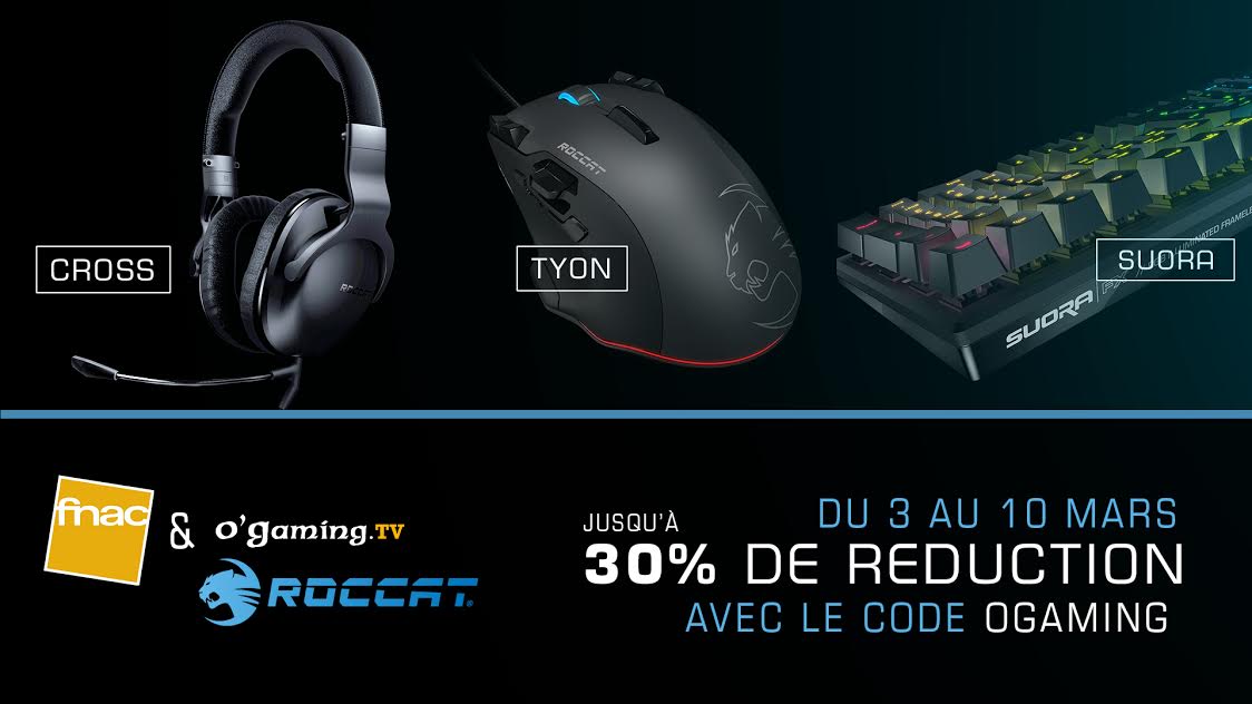 OGTVLoL's tweet image. Besoin de refaire ton setup pour faire du 1v5 ? La @Fnac te propose jusqu'à 30% de réduc sur @ROCCATFrance #OGFnac 🔥
bit.ly/FNACOG