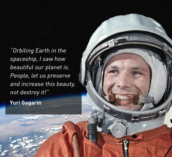 Yuri Gagarin, the first human being in space, would have been 83 today.  Happy Birthday, Comrade! 
